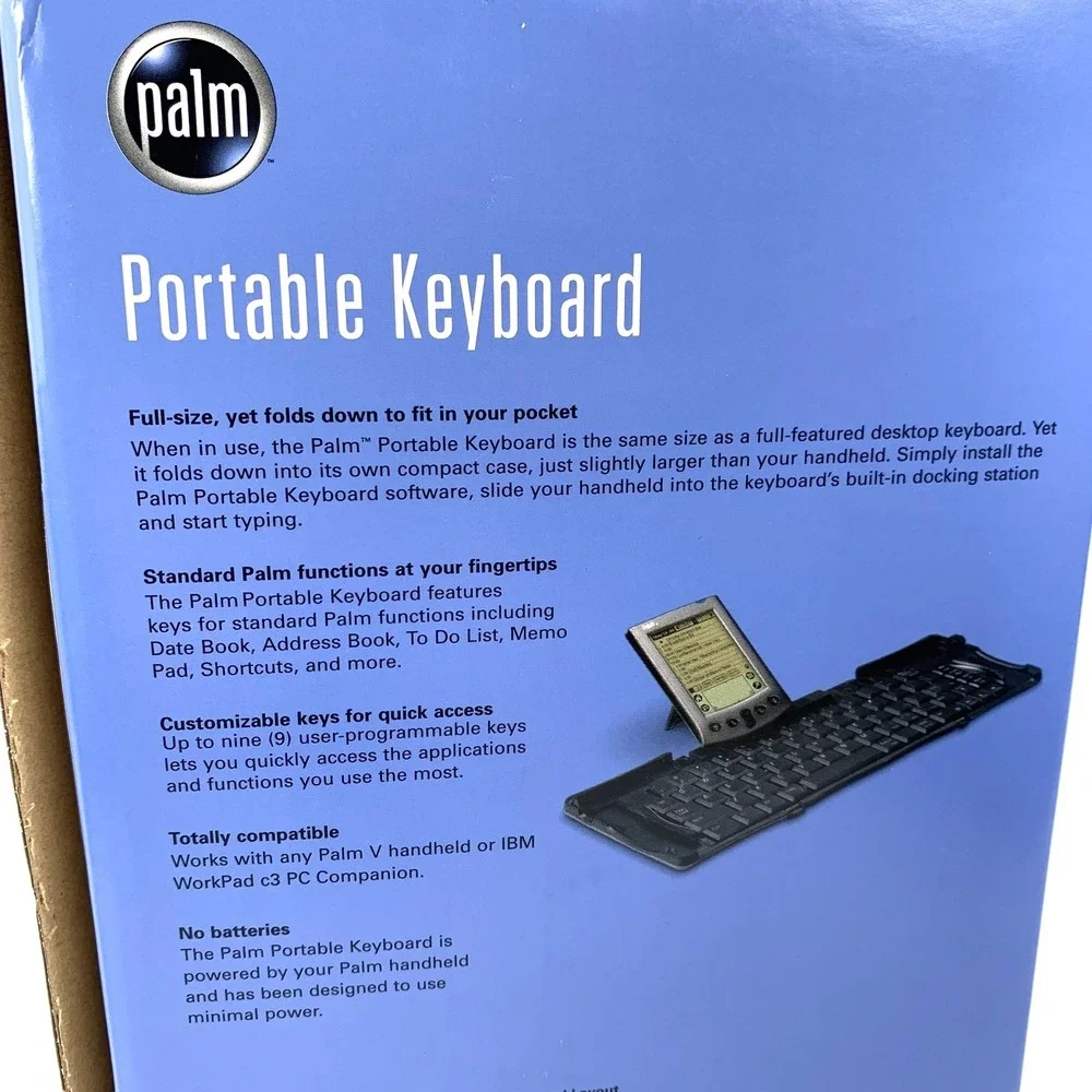 Palm Portable Keyboard V Series 3C10439U NEW Sealed Palm V/Vx PDA Keyboard‎